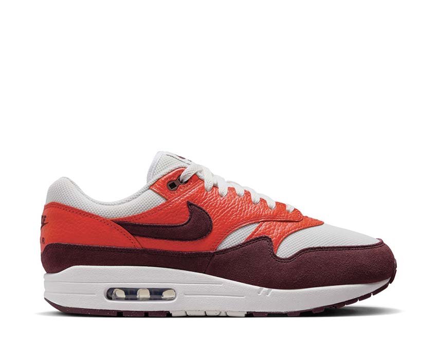 Nike Air Max 1 Summit White / Burgundy Crush - Picante Red FN6952-102