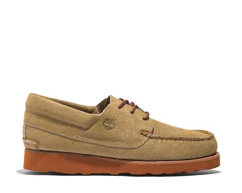 Timberland 3 Eye Wedge VIBRAM Lace Up Beige — boot homme cuir VIBRAM semelle