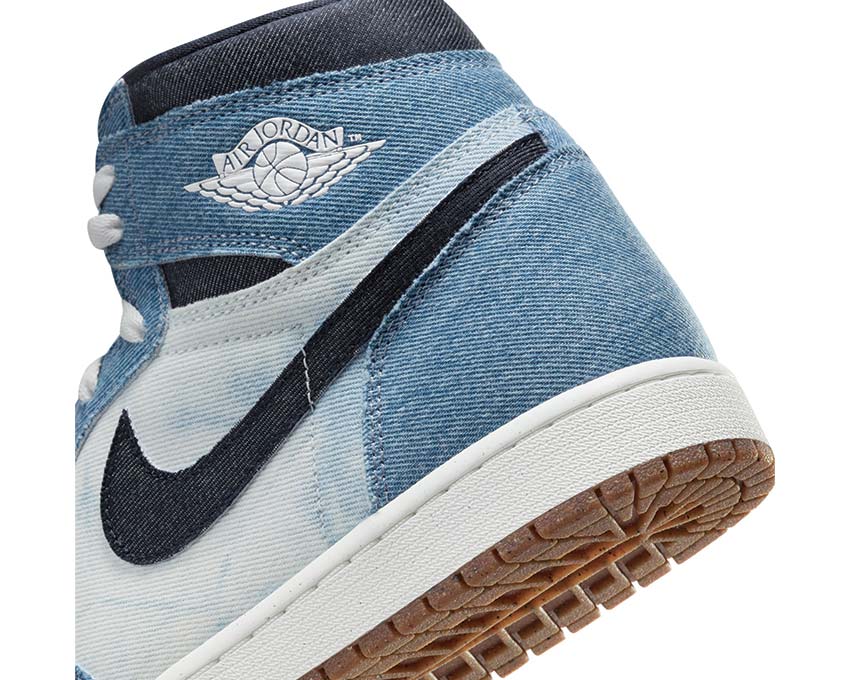 Jordan Air Jordan 1 Retro High OG Denim vista lateral — tela denim