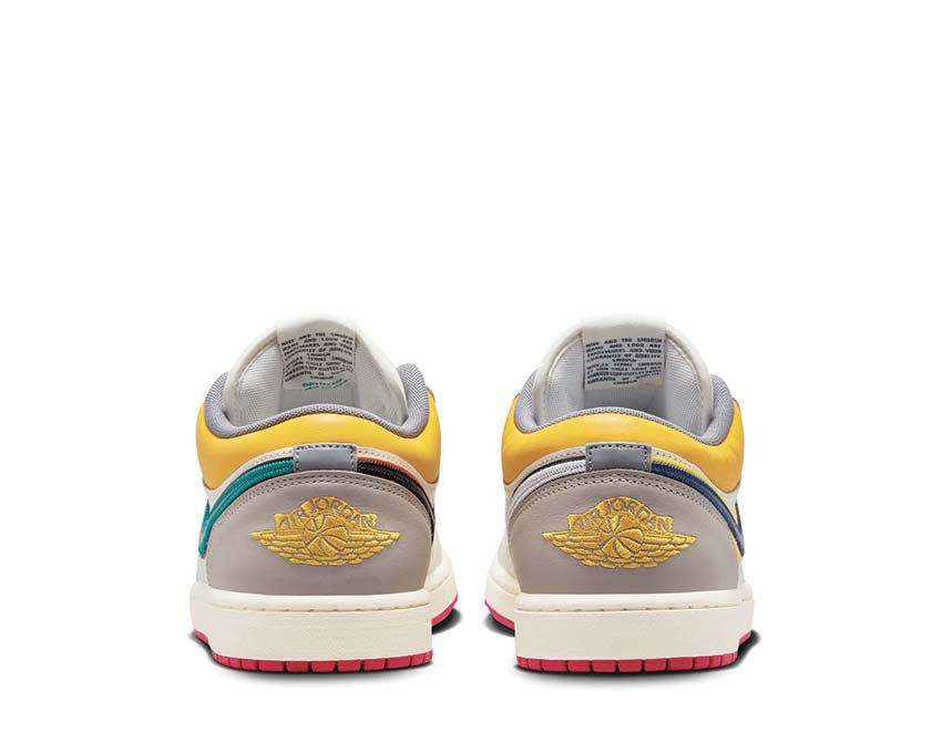 Jordan Air Jordan 1 Low Premium Sail Cashmere detalle — parte superior cuero premium