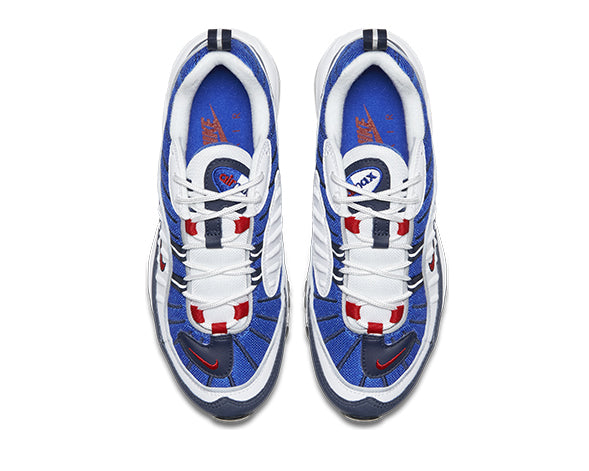 Nike Air Max 98 OG Gundam — vista trasera colorway multicolor