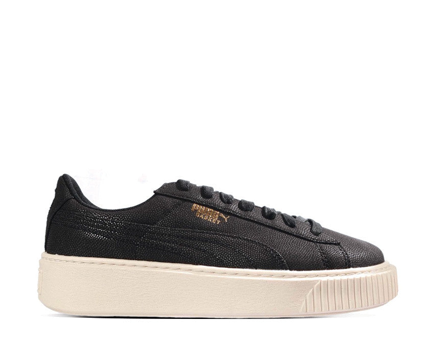 Puma Basket Platform Canvas Black