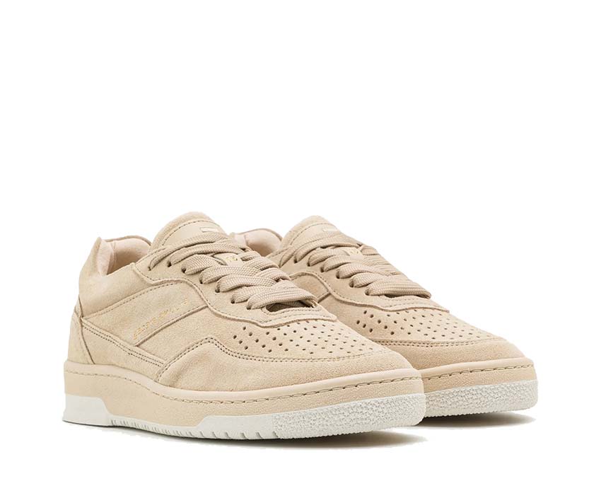 Filling Pieces Ace Organic Beige vista lateral — cuero orgánico natural