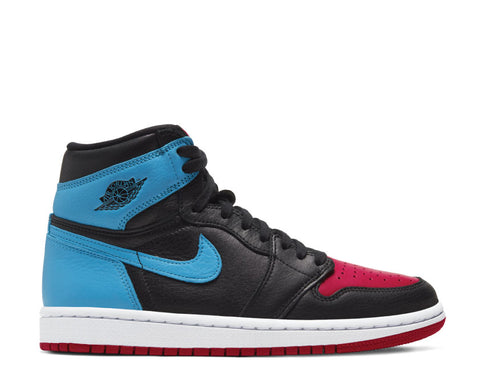 Jordan Air Jordan 1 High OG W UNC To Chicago Black DK Powder Blue Gym Red — unisex sneaker blue red