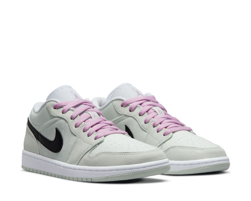 Air Jordan 1 Low SE Barely Green / Black - LT Arctic Pink - White CZ0776-300