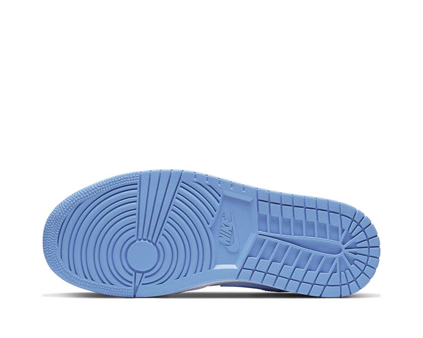 Jordan Air Jordan 1 Low University Blue White — vue trois quarts bleu et blanc