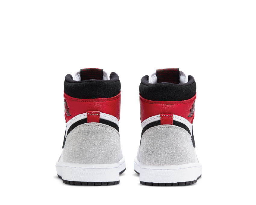 Jordan Air Jordan 1 Retro High OG Light Smoke Grey detail — smoke grey perforated leather