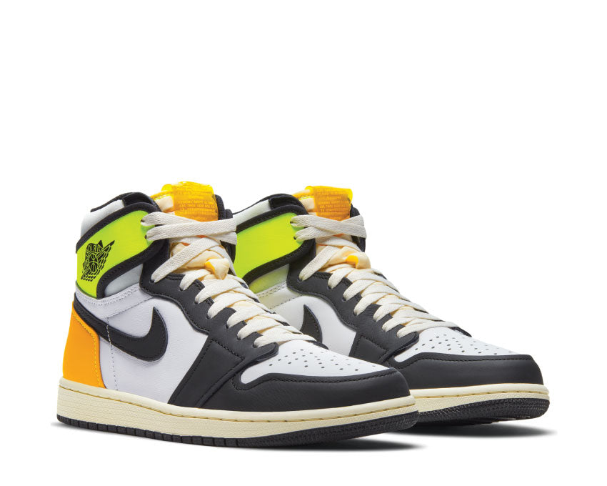 Air Jordan 1 Retro High OG White / Black - Volt - University Gold 555088-118