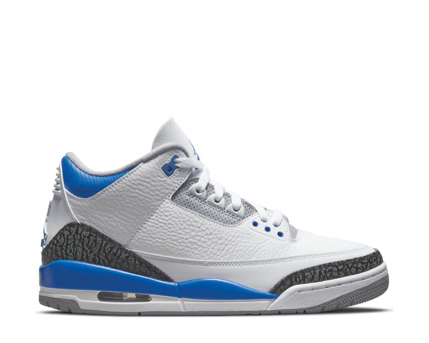 Jordan Air Jordan 3 Retro White Racer Blue — unisex sneaker elephant print
