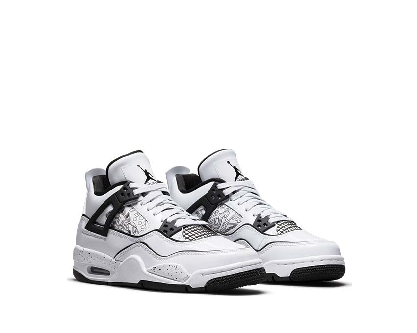 Air Jordan 4 Retro GS White / Black - Volt DC4101-100 