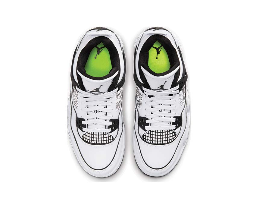 Air Jordan 4 Retro GS White / Black - Volt DC4101-100 