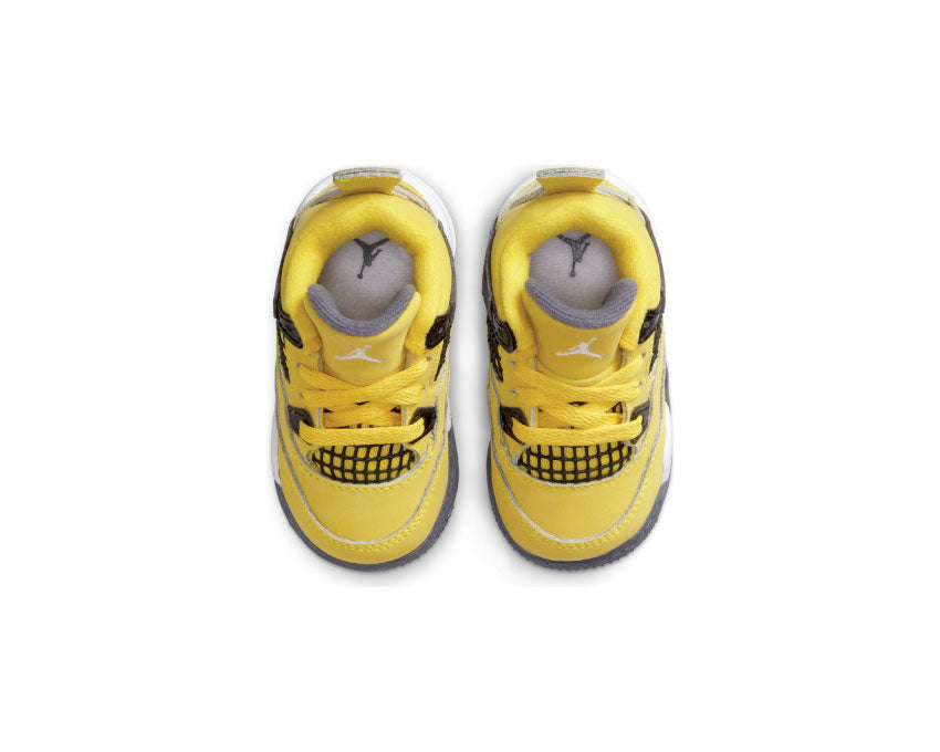 Jordan Air Jordan 4 Retro TD Tour Yellow détail — tige mesh tout-petit