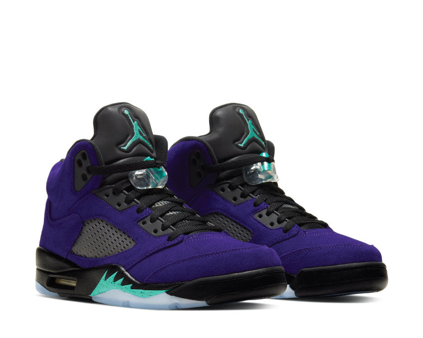 Air Jordan 5 Alternate Grape Grape Ice / Black - Clear - New Emerald 136027-500 Air Jordan 5 Alternate Grape Grape Ice / Black - Clear - New Emerald 136027-500