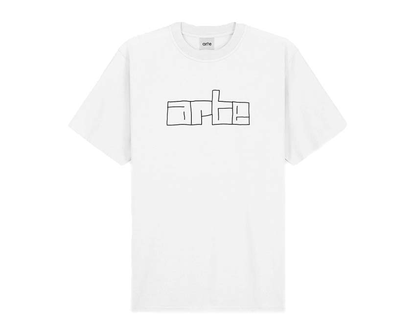 Arte Turner Block Logo Tee White AW22-139T