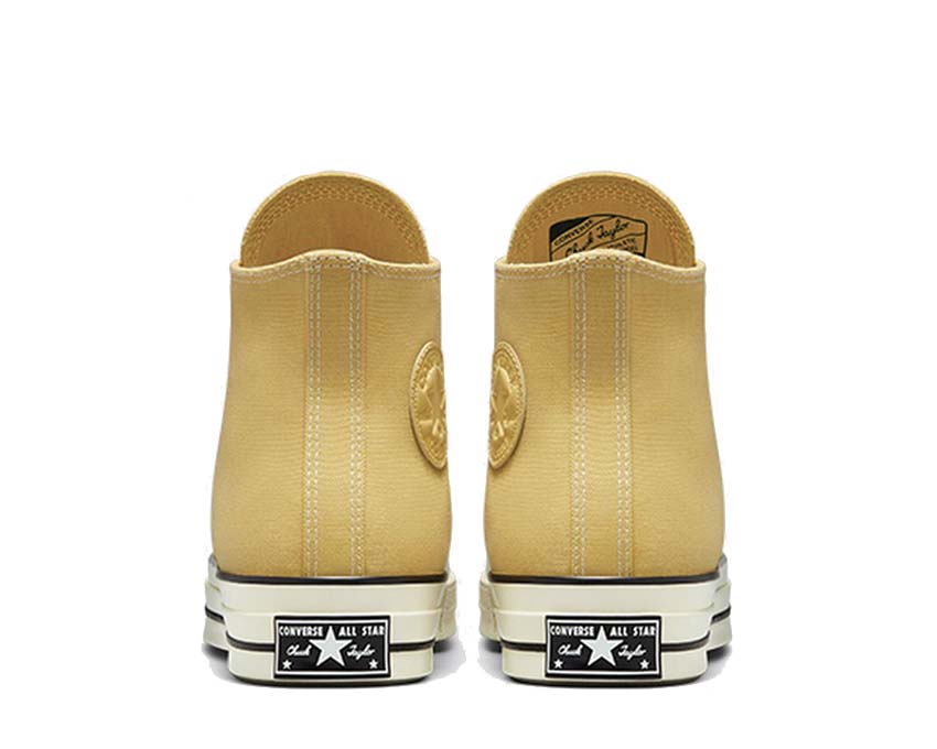 Converse Chuck 70 Hi Trailhead Gold vue latérale — toile coloris or terracotta tendance