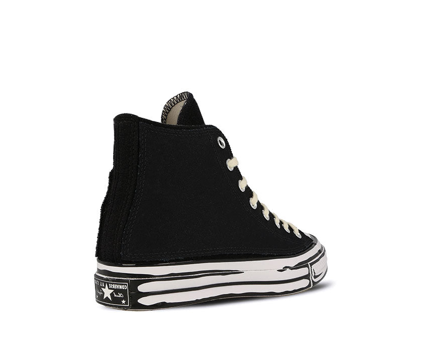 Converse X Joshua Vides CT70 Black/White detalle — gráficos exclusivos Joshua Vides