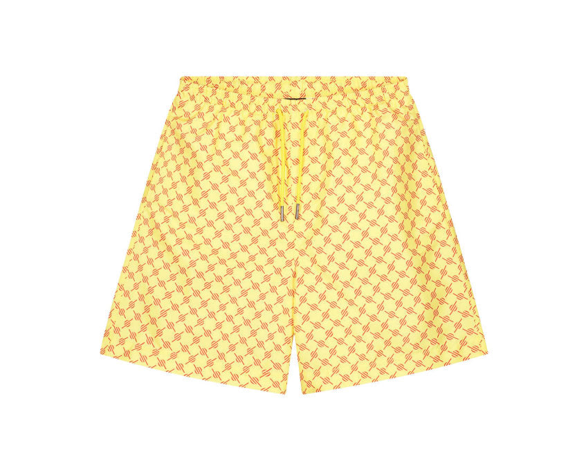 Daily Paper Kali Shorts Yellow / Red Monogram 2111148