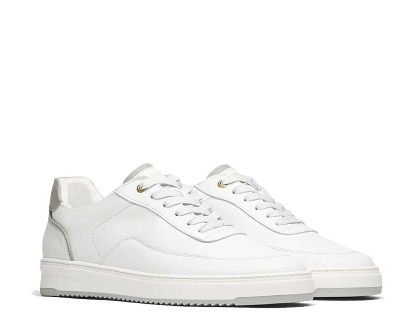 Filling Pieces Mondo Dela Light Grey vista lateral — cuero premium gris claro