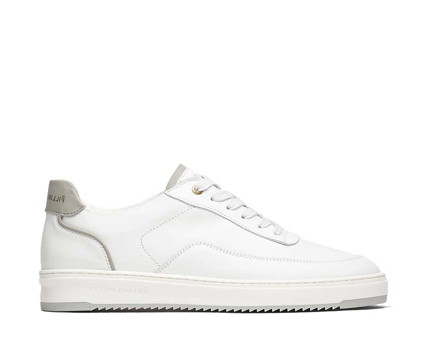 Filling Pieces Mondo Dela Light Grey — zapatilla hombre cuero lujo holandesa