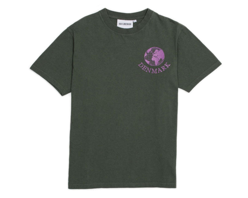 Han Kjobenhavn Artwork Tee Faded Army M-120063