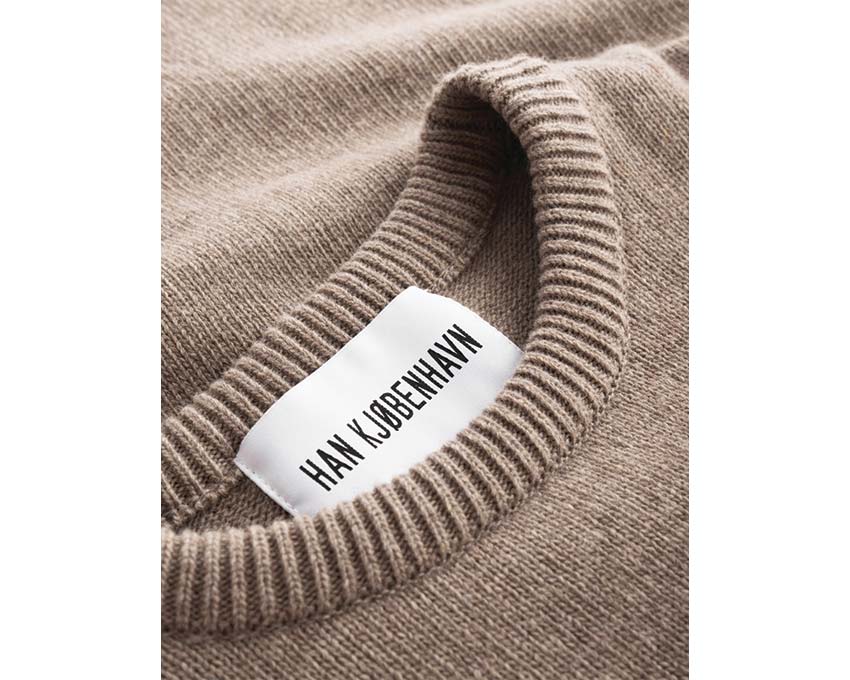 Han Kjobenhavn Crewneck Knit Cashmere Brown M-131177