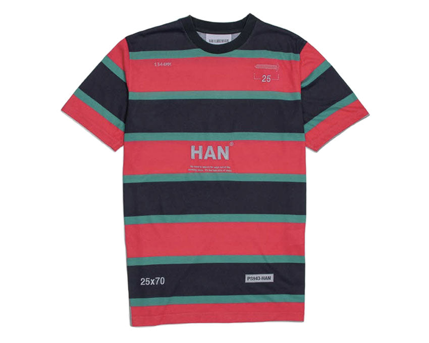 Han Kjobenhavn Artwork Tee Heavy Stripes M-130090