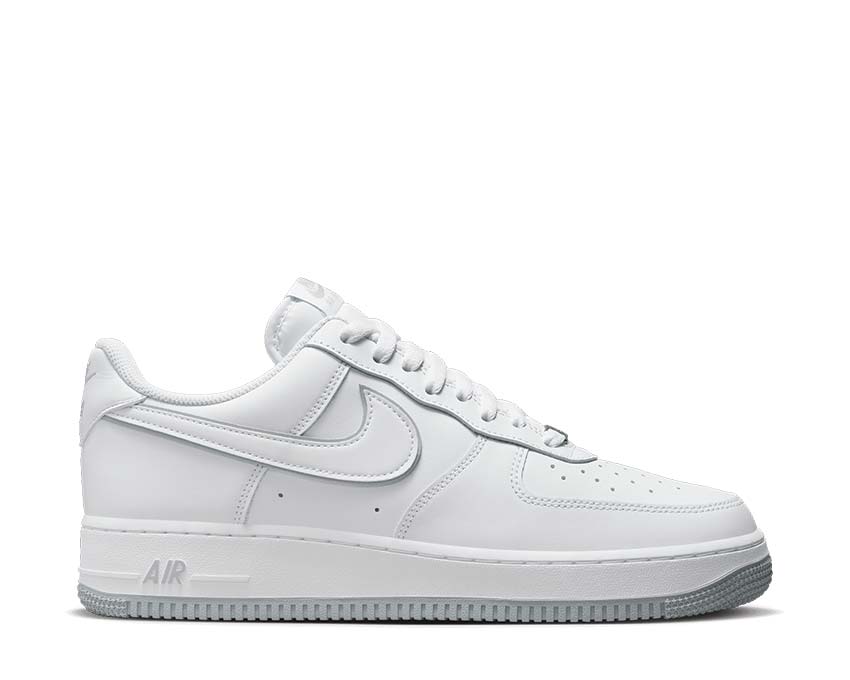 Nike Air Force 1 '07 White Wolf Grey — sneaker hombre cuero blanco gris