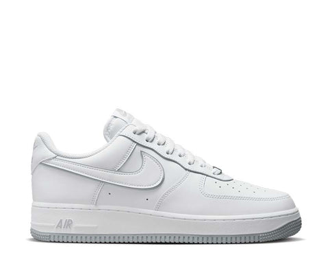 Nike Air Force 1 '07 White Wolf Grey — sneaker hombre cuero blanco gris