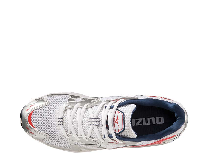 Mizuno Wave Rider 10 White / Grey / Red / Blue D1GA210408