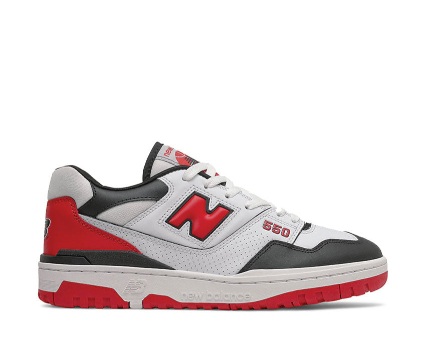 New Balance 550 White / Team Red / Black BB550HR1