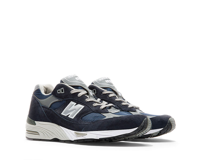 New Balance 991 Navy vista lateral — amortiguación ENCAP made in UK
