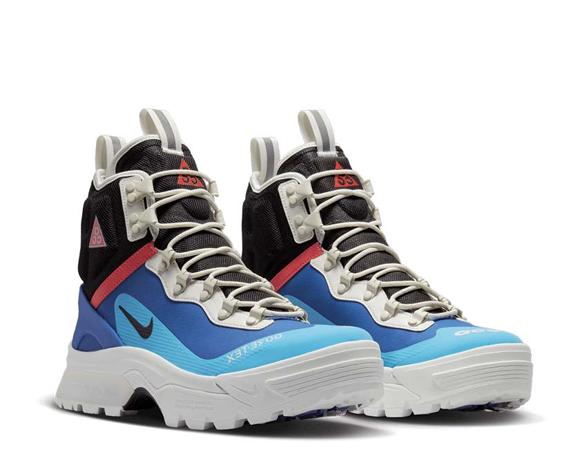 Nike ACG Air Zoom Gaiadome Gore-Tex Hyper Royal vue latérale — membrane Gore-Tex