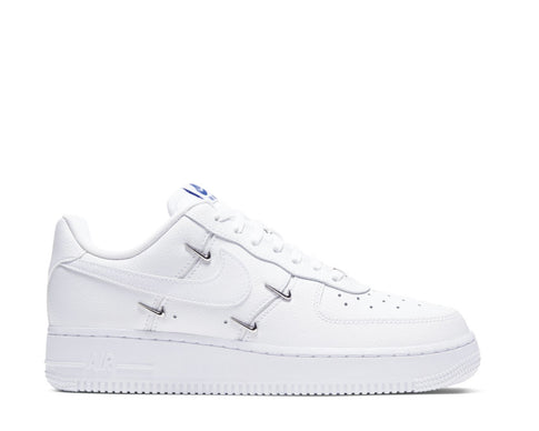Nike Air Force 1 '07 LX W White Hyper Royal — sneaker mujer cuero premium