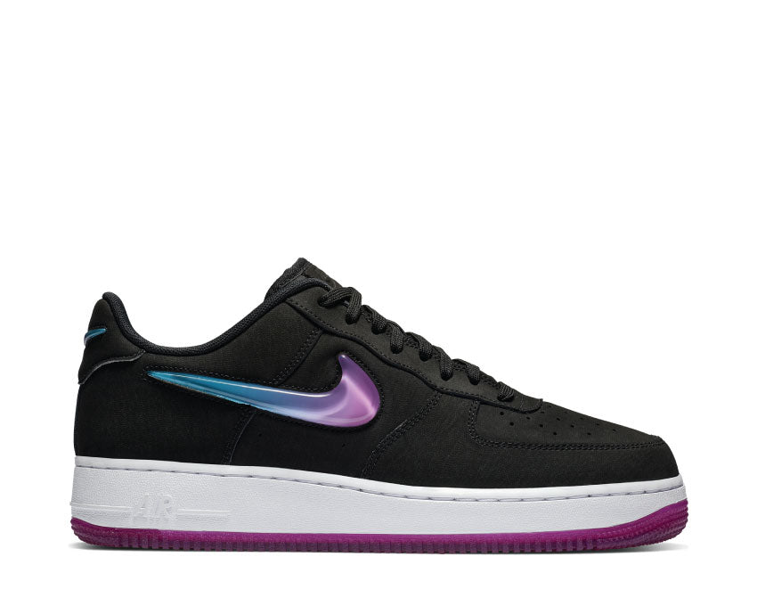 Nike Air Force 1 '07 Premium 2 Black Active Fuchsia Blue Lagoon White AT4143 001