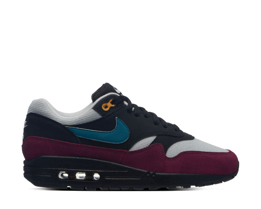 Nike Air Max 1 Black Geode Teal Light Silver Bordeaux 319986-040