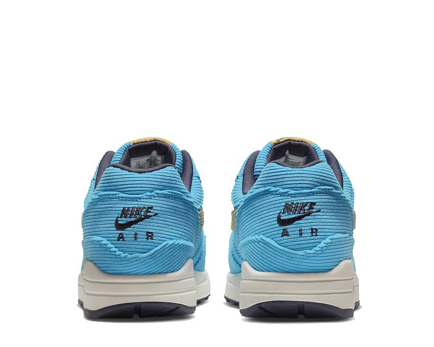 Nike Air Max 1 PRM Baltic Blue Sesame Gridiron suela — Air Max visible