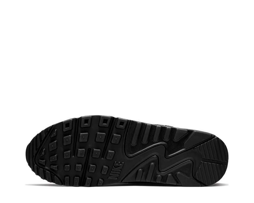 Nike Air Max 90 Black Total Orange — top view
