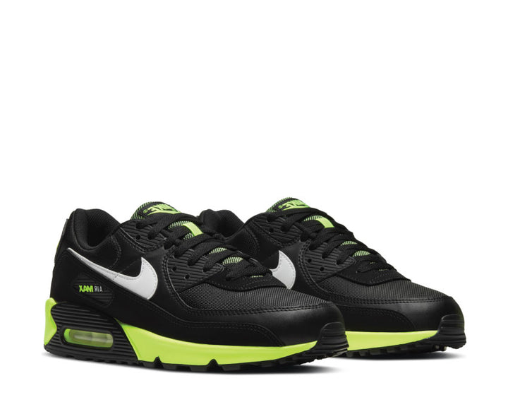 Nike Air Max 90 Black / White - Hot Lime DB3915-001