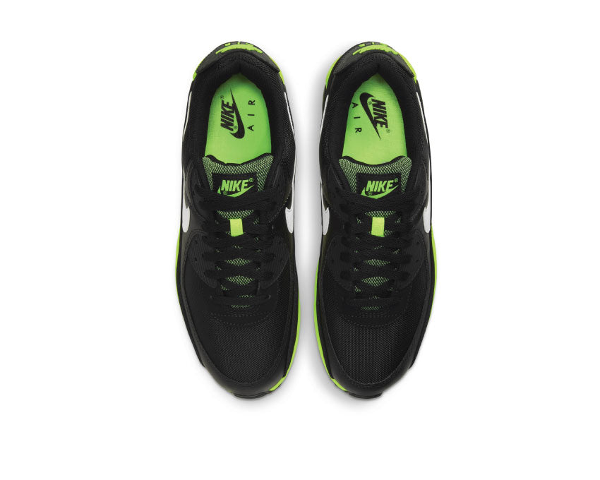 Nike Air Max 90 Black / White - Hot Lime DB3915-001