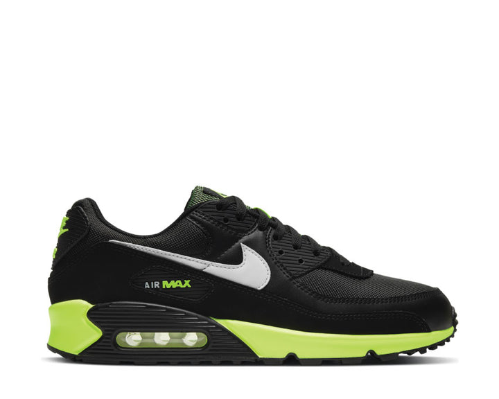 Nike Air Max 90 Black / White - Hot Lime DB3915-001