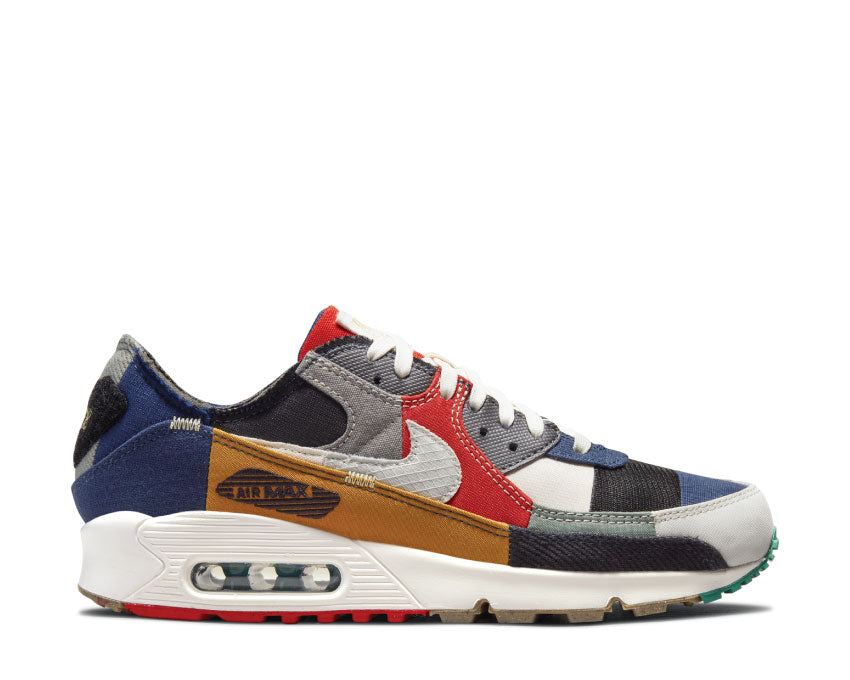 Nike Air Max 90 QS College Navy / Light Bone - Sail - Chile Red DJ4878-400