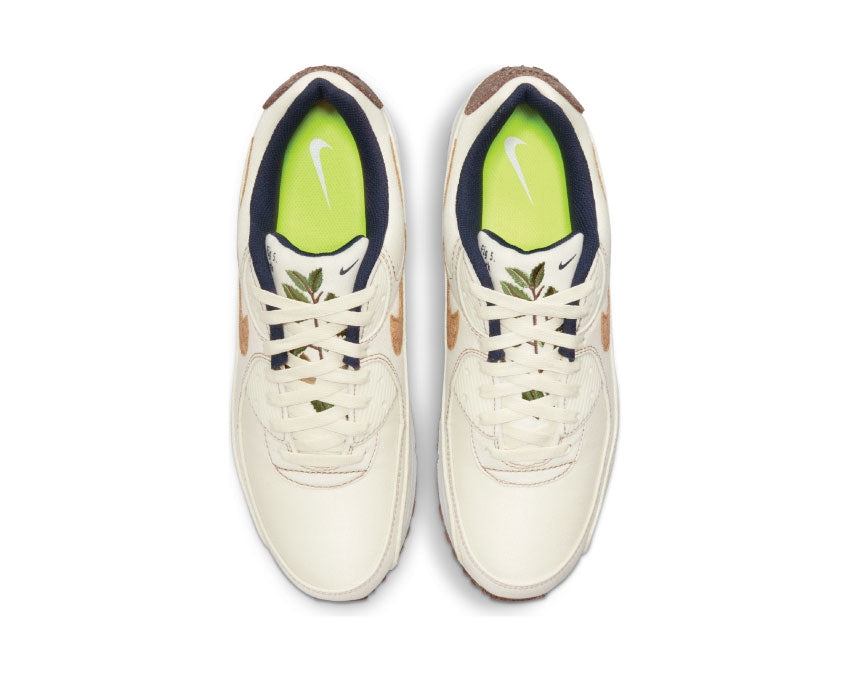 Nike Air Max 90 SE Coconut Milk detail — coconut milk leather panel