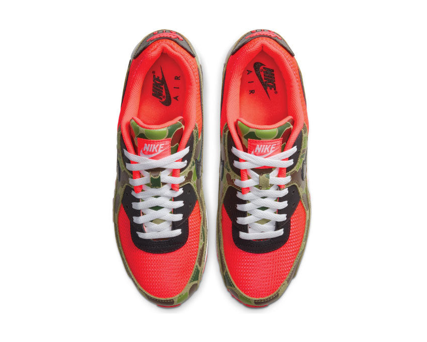 Nike Air Max 90 SP Infrared detail — camouflage upper