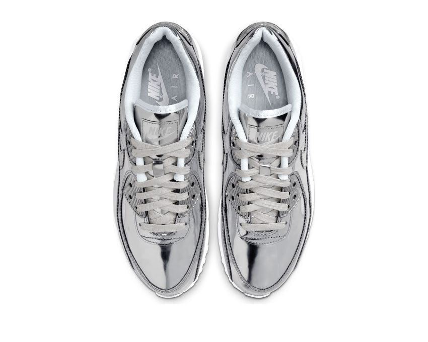 Nike Air Max 90 W SP Metallic Silver detalle — caña mesh