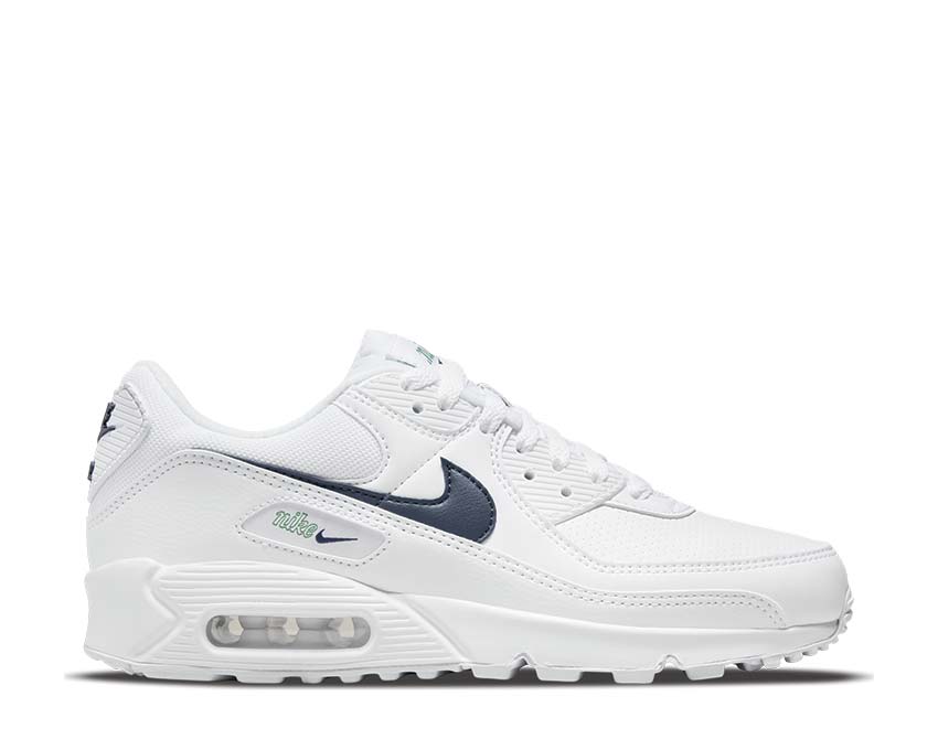 Nike Air Max 90 White / Thunder Blue - Green Noise - Pollen DH1316-101