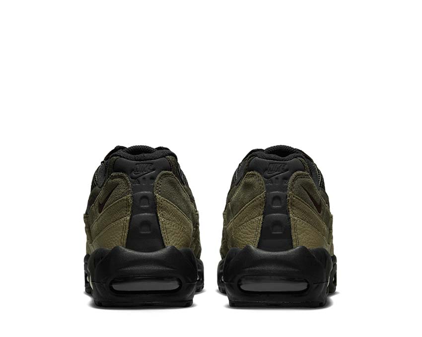 Nike Air Max 95 Black Earth Sequoia sole — visible Air Max 95 unit