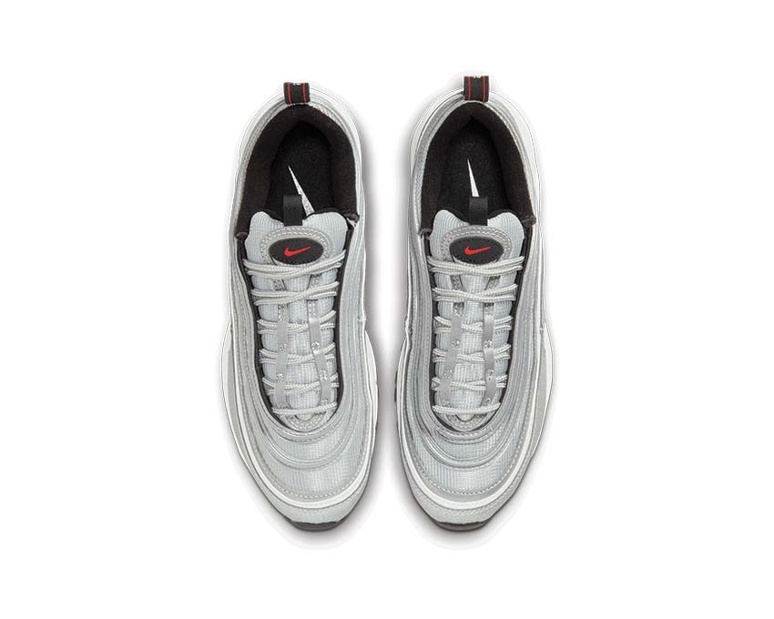 Nike Air Max 97 OG Wmns Metallic Silver Varsity Red White Black detail — metallic upper