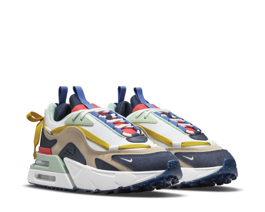 Nike Air Max Furyosa Rattan Summit White vista lateral — parte superior mesh y sintético