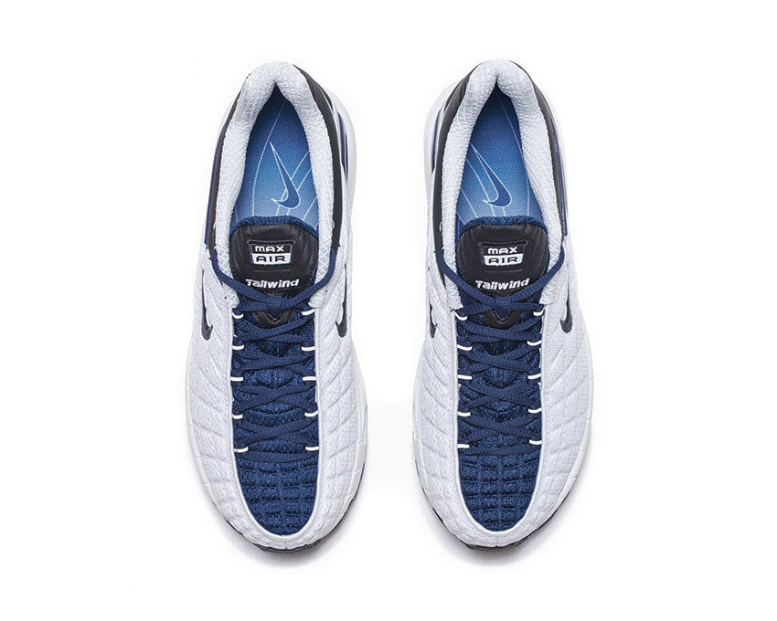 Nike Air Max Tailwind V SP White Midnight Navy détail — tige mesh
