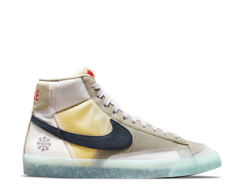 Nike Blazer Mid '77 Cream II / Armory Navy - Orange - Glacier Ice DH4505-200